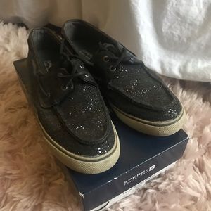 Sperry’s Black Sequins